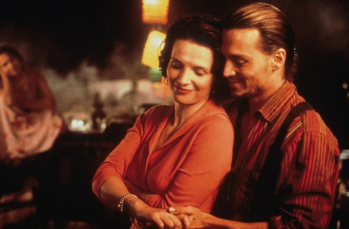 Juliette Binoche a Johny Depp