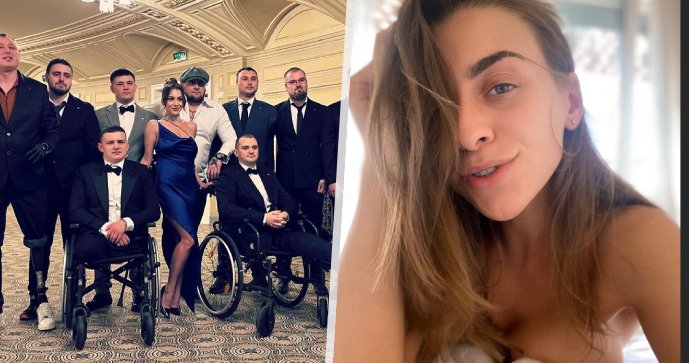 Pornoherečka Julija Senjuková nafotila charitativní kalendář s ukrajinskými válečnými veterány.