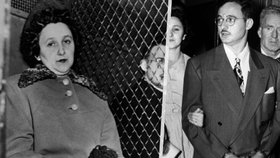 Manželé Rosenbergerovi dostali za špionáž trest smrti.