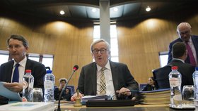 Předseda EK Jean-Claude Juncker během setkání eurokomisařů v Bruselu