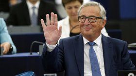 Předseda Evropské komise Jean-Claude Juncker v Evropském parlamentu
