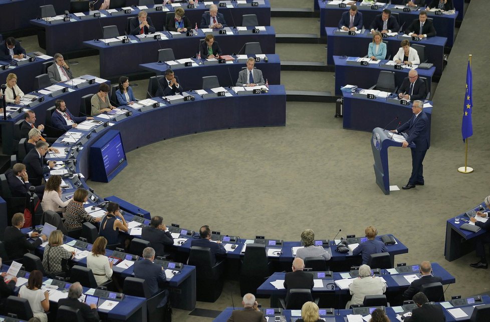 Předseda Evropské komise Jean-Claude Juncker promluvil před europoslanci o stavu Evropské unie.