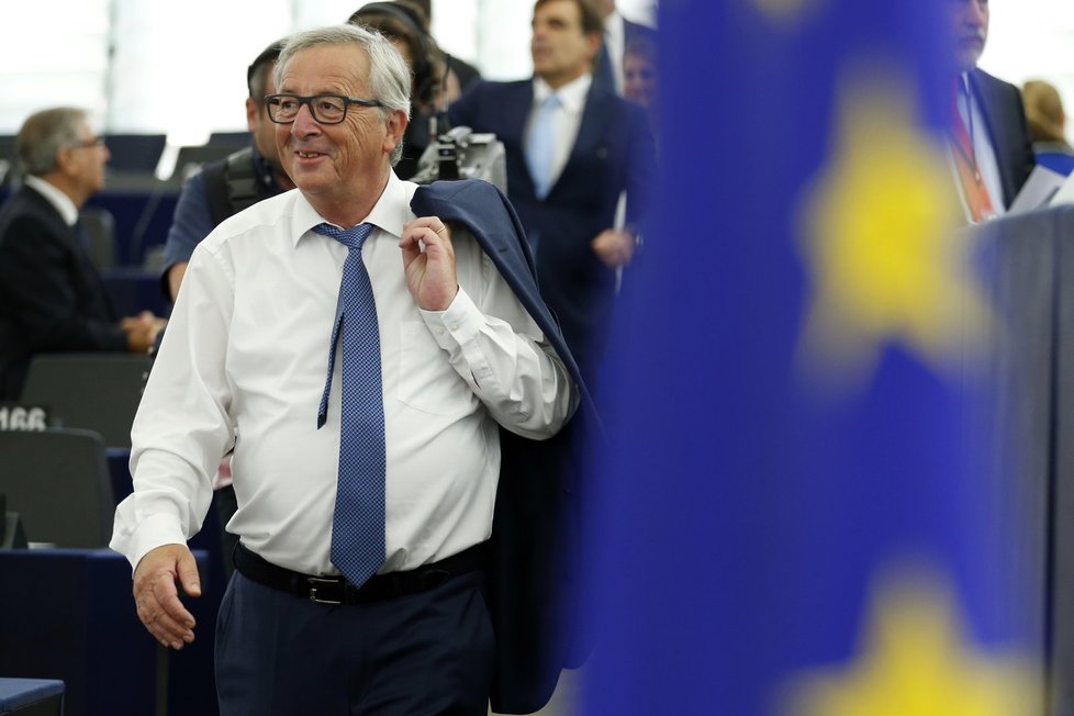 Předseda Evropské komise Jean-Claude Juncker v Evropském parlamentu