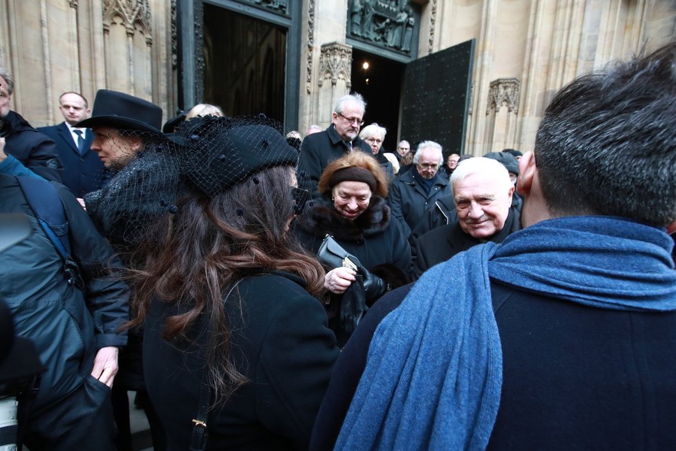 Pohřeb režiséra Juraje Jakubiska - kondolence - Václav Klaus