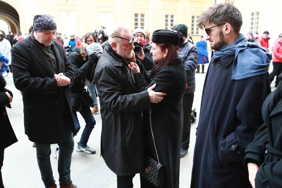 Pohřeb režiséra Juraje Jakubiska - kondolence - Václav Upír Krejčí