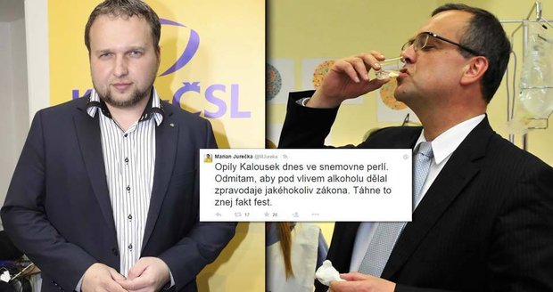 Ministr Jurečka osočil Kalouska z opilosti: Táhne to z něj fakt fest!