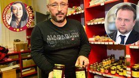 Zakázaná antibiotika v medu našel Blesk. Teď se k objevu hlásí ministr Jurečka. Na snímku ředitel společnosti Včelpo Panagiotis Margaritopoulos.