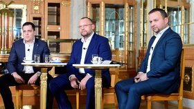 Debata tří kandidátů na předsedu KDU-ČSL v pražském Obecním domě (17. 1. 2020)