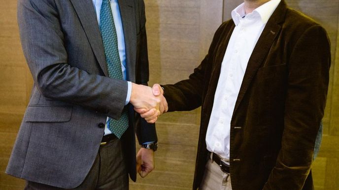 Jürgen Rauch a Jannis Samaras, generální ředitel Kofoly.