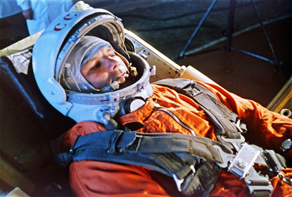 Gagarinova příprava ve skafandru.
