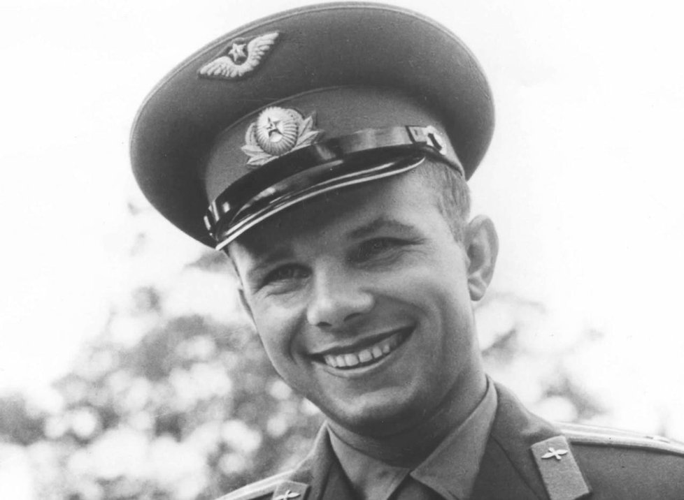 Mladý letec Gagarin.