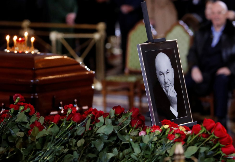 Pohřeb někdejšího starosty Moskvy Jurije Lužkova  (12. 12. 2019)