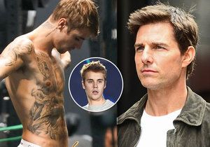 Zpěvák Justin Bieber vyzval o třicet let staršího Toma Cruise k souboji! A myslí to vážně!