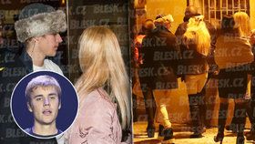 Justin Bieber si našel v pražských klubech šestici dívek, které si vzal na hotel.