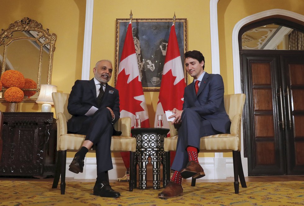 Kanadský premiér Justin Trudeau se svou rodinou navštívil Indii.