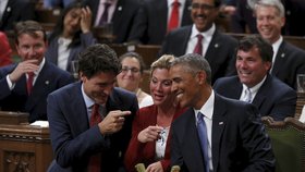 Přátelství Baracka Obamy a Justina Trudeaua.