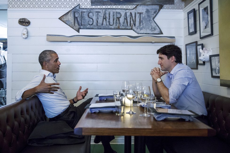 Přátelství Bracka Obamy a Justina Trudeaua.