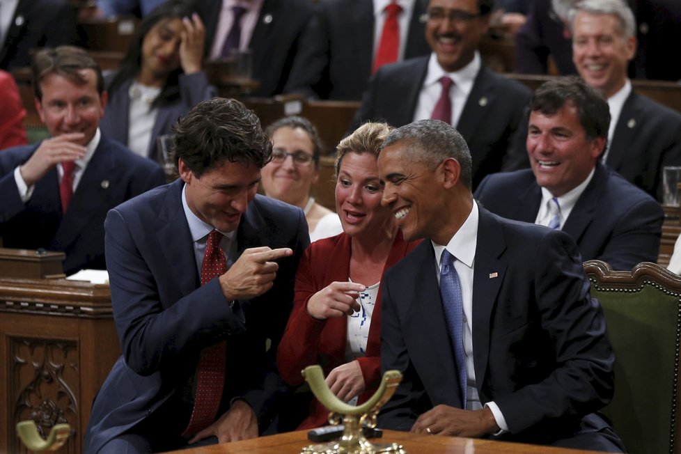 Přátelství Baracka Obamy a Justina Trudeaua.