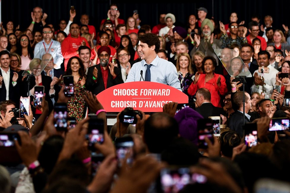 Kanadský premiér Justin Trudeau vstoupil do volební kampaně (12. 9. 2019)