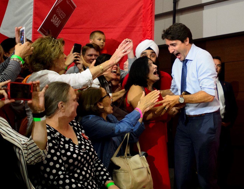 Kanadský premiér Justin Trudeau vstoupil do volební kampaně (12. 9. 2019)