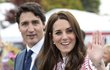 Justin Trudeau a vévodkyně Kate