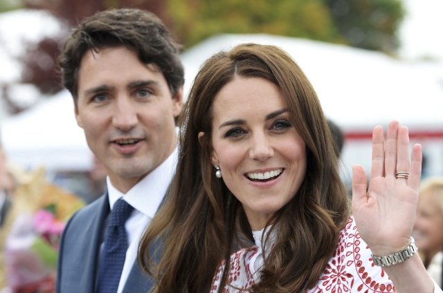 Justin Trudeau a vévodkyně Kate