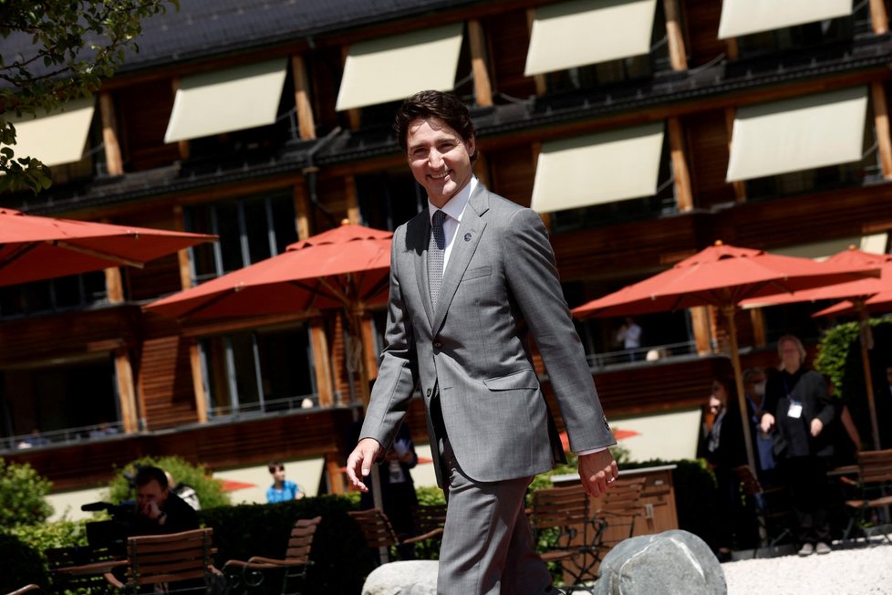 Kanadský premiér Justin Trudeau na summitu G7 (26.6.2022)