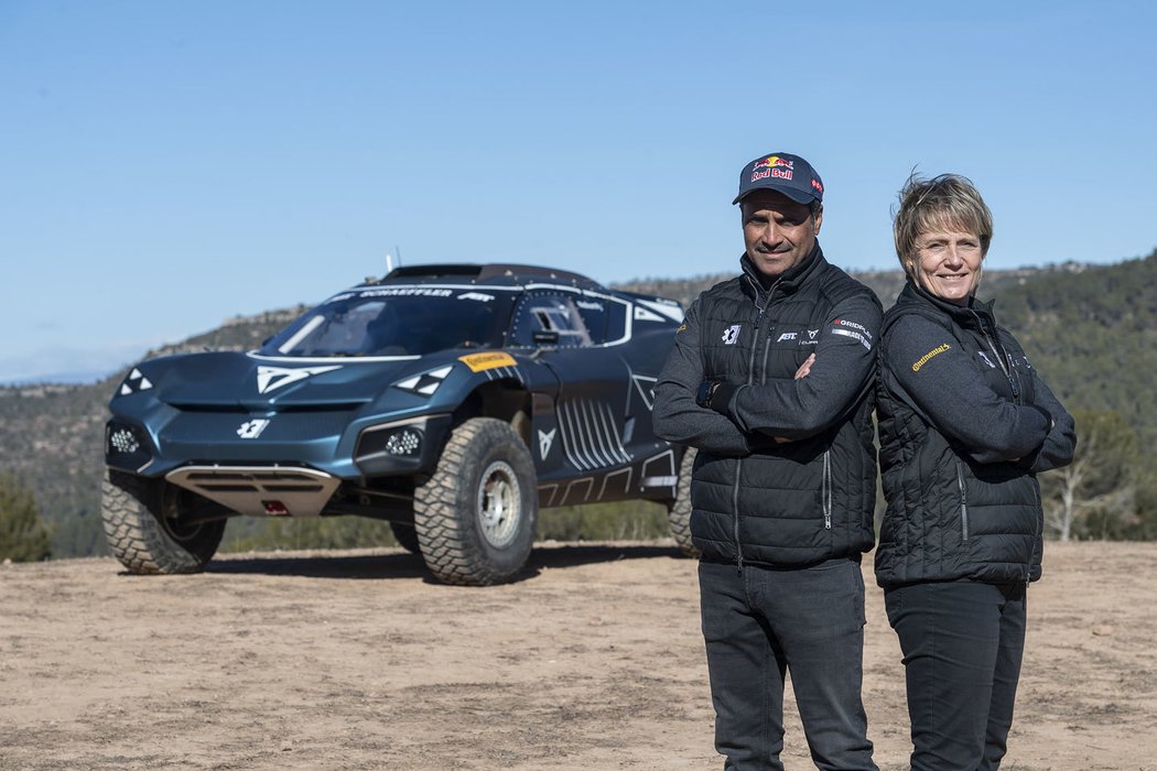 Jutta Kleinschmidt a Nasser Al-Attiyah