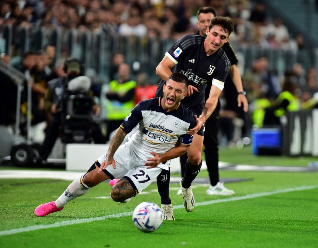 Juventus v prvním poločase Lecce branku nevstřelil