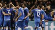 Fotbalisté Juventusu slaví gól proti Monaku
