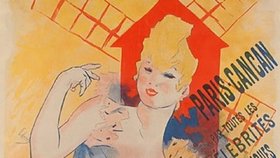 Historický plakát Moulin Rouge.