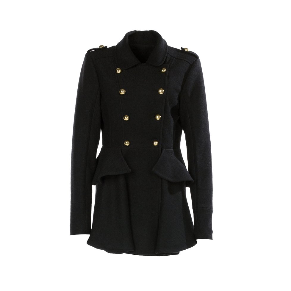 Peplum kabát po vzoru uniformy, Ann Christine, 1500 Kč.