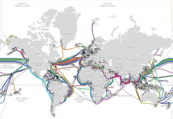 Mapa podmořských kabelů