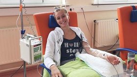 Anna Kadeřávková se léčí na klinice.