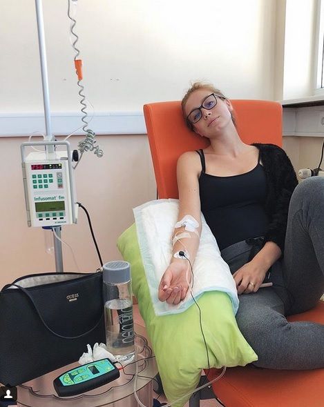 Anna Kadeřávková se léčí na klinice.