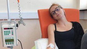 Anna Kadeřávková se léčí na klinice