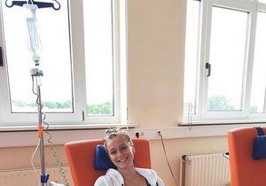 Anna Kadeřávková se léčí na klinice