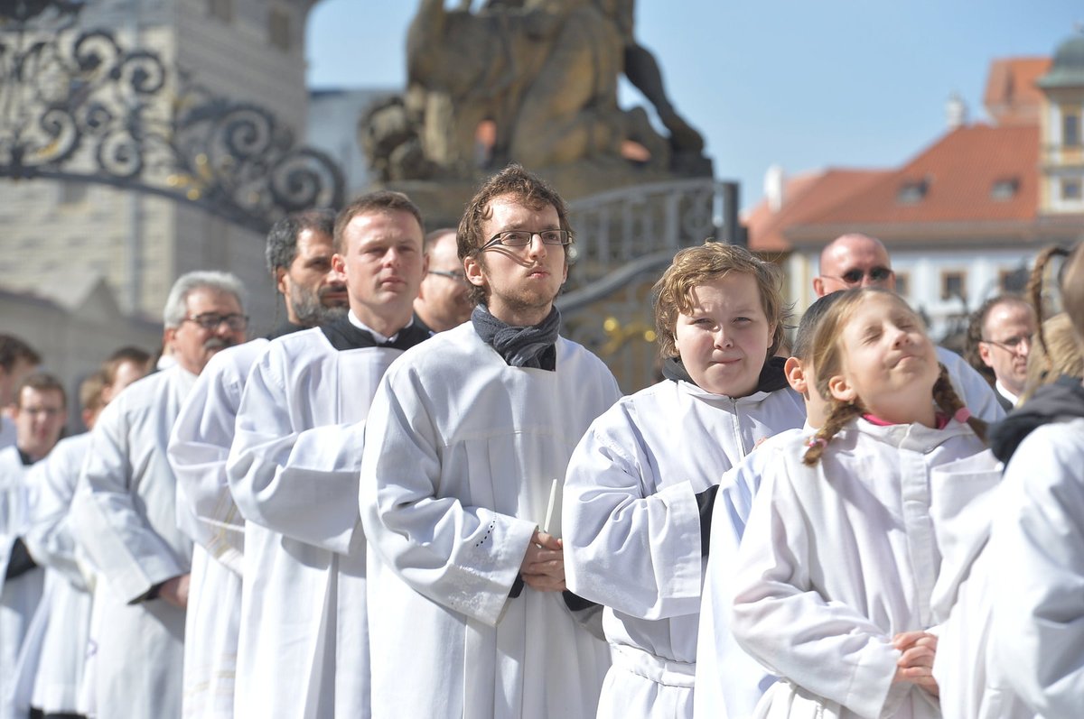 Pohřeb kardinála Miloslava Vlka.