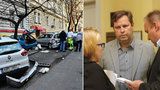 Expolicista v opilosti naboural desítky aut na Vinohradech: Uhradí i zbytek škody