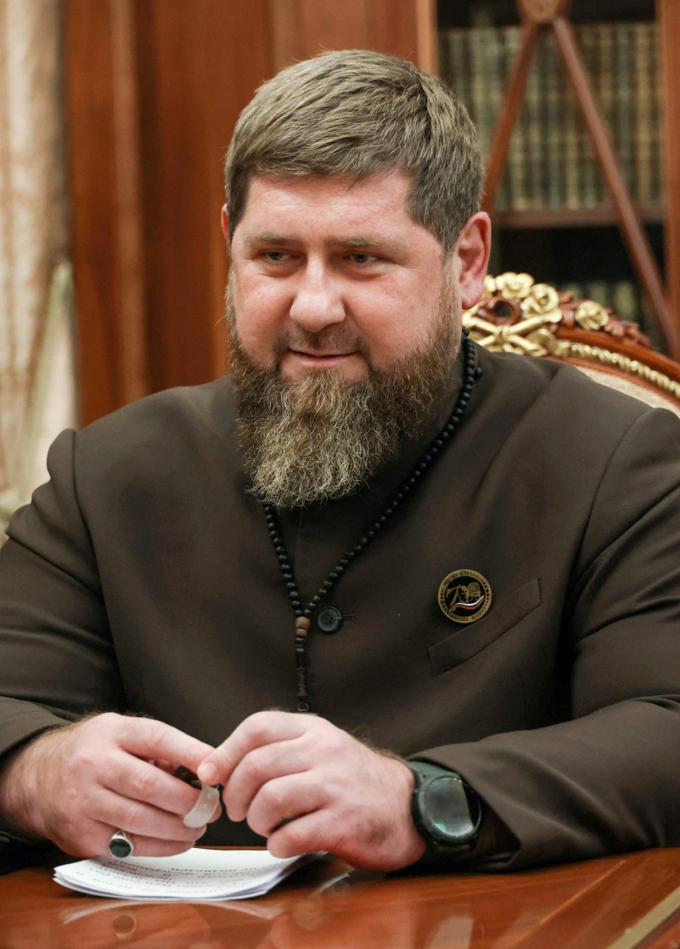 Čečenský pohlavár Kadyrov se setkal s ruským prezidentem Putinem.