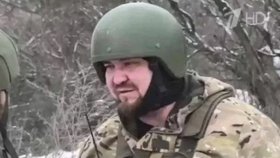 Velitel čečenských jednotek Achmat Jevgenij Pisarenko.