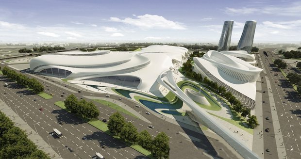 Architektonický návrh Cairo Expo City nezůstane jen na papíře. Práce na stavbě začnou už letos na podzim.