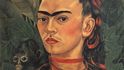 Je na obraze obličej ženy se srostlým obočím? Máte před sebou plátno Fridy Kahlo. 