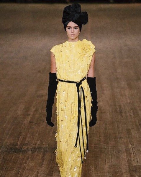 Kaia Gerber na přehlídce Marc Jacobs, NYFW jaro/léto 2018