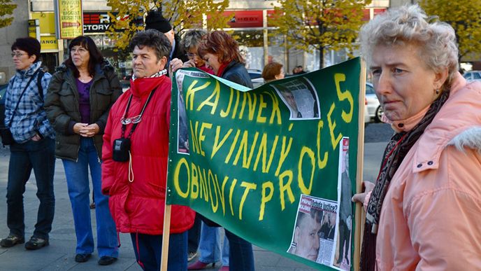 Shromáždění na podporu Jiřího Kajínka, Praha - Václavské náměstí, 30.10.2010