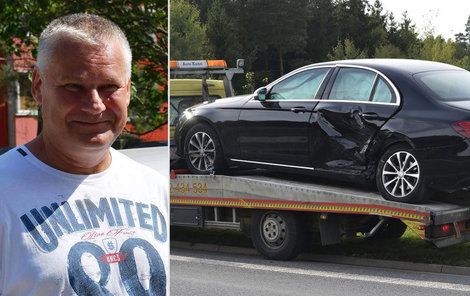 Jiří Kajínek měl ve středu dopravní nehodu