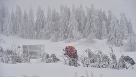 Kalamita v Česku: Sníh na Božím Daru (10. 1. 2019)
