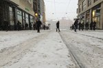 Ledovka se v Brně ve čtvrtek nekonala, přišla obleva. Chodcům spíš vadily hordy sněhu v ulicích a na chodnících.