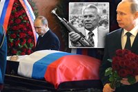 Pohřeb konstruktéra Kalašnikova: Na poslední cestu dostal růže od Putina