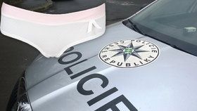 Policie pátrá po bílých kalhotkách s růžovou krajkou.